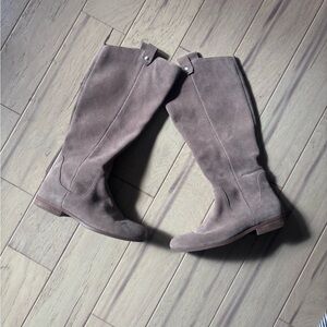 Sole Society Taupe Slouch Boots, Size 9